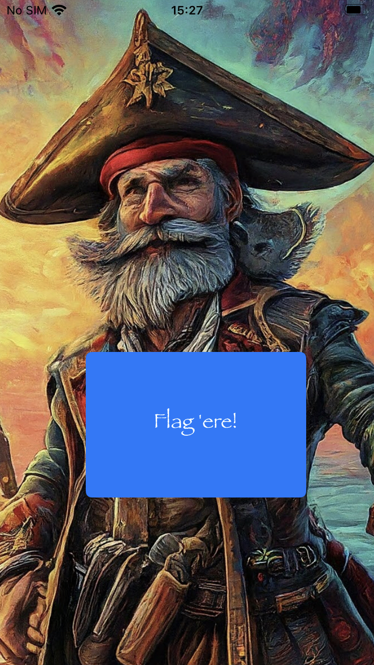 Tela inicial do app Captain No Hook